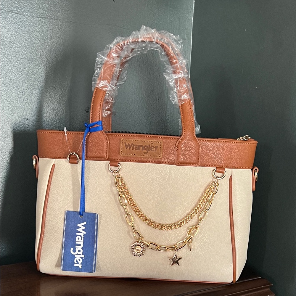 Wrangler Brown and Cream Women's Satchel